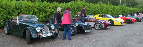 Cars line up at the Garden Centre