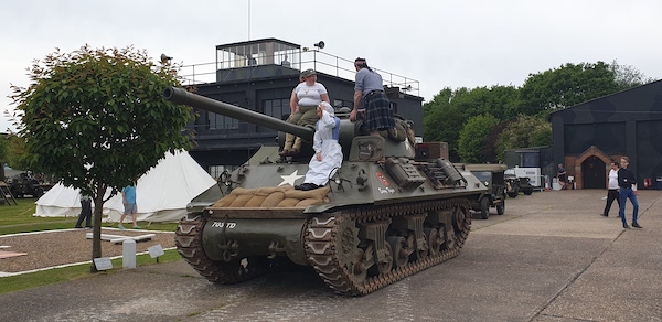 People on a Tank