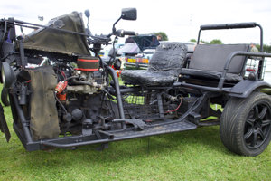 Bizarre Ford Pinto powered trike