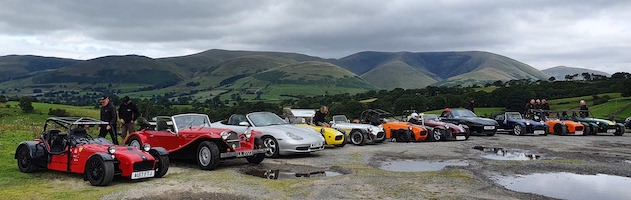 Cars all lined up