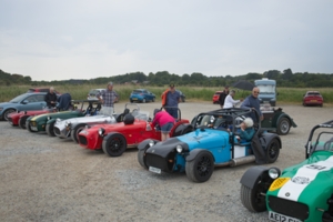 Parked on Dunwich beach