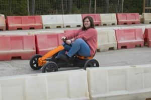 Meghan might be too old for this cart?